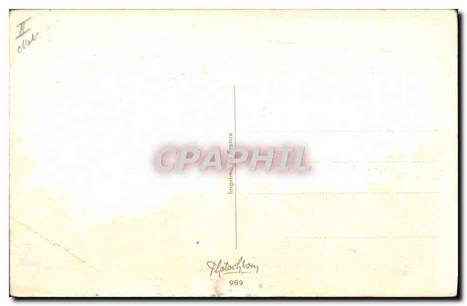 Boxe — Combat caricatural — Photocrom, n° 989 — Verso