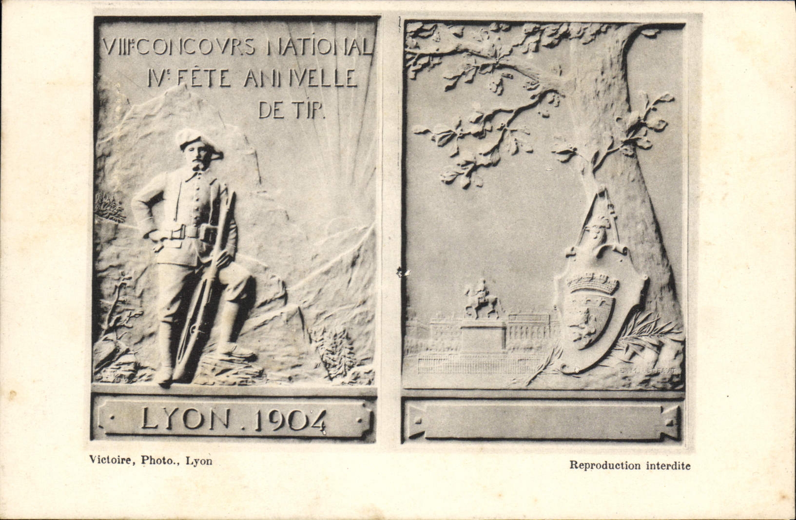 Concours National de Tir — Lyon 1904 — Victoire, Photo., Lyon