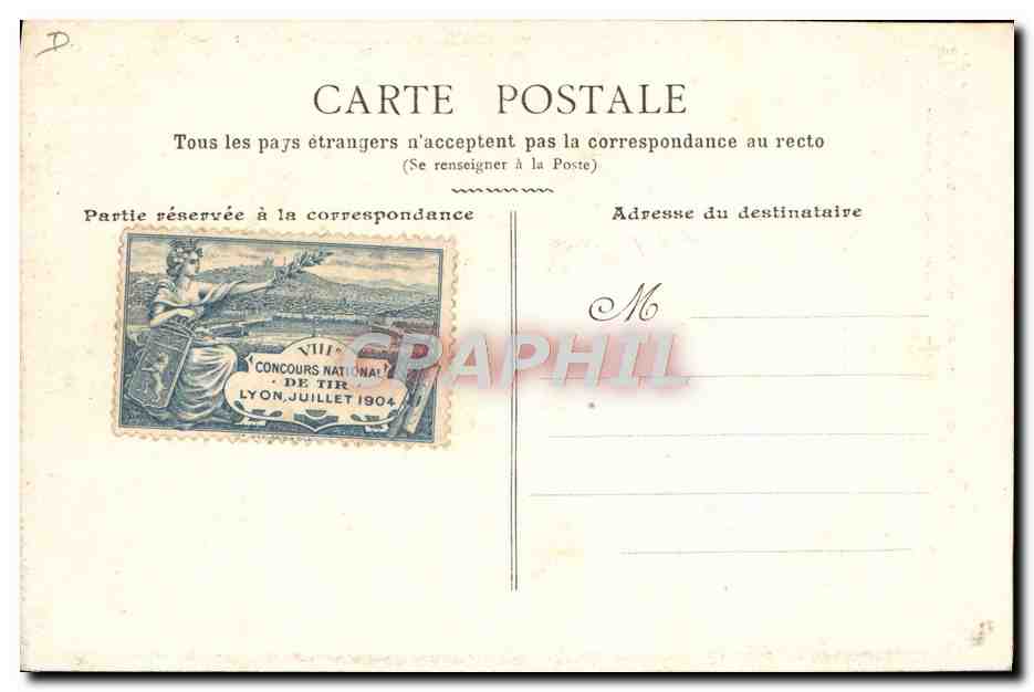 VIIIe Concours National — IVe Fête Annuelle de Tir — Victoire, Phot., Lyon — Reverso