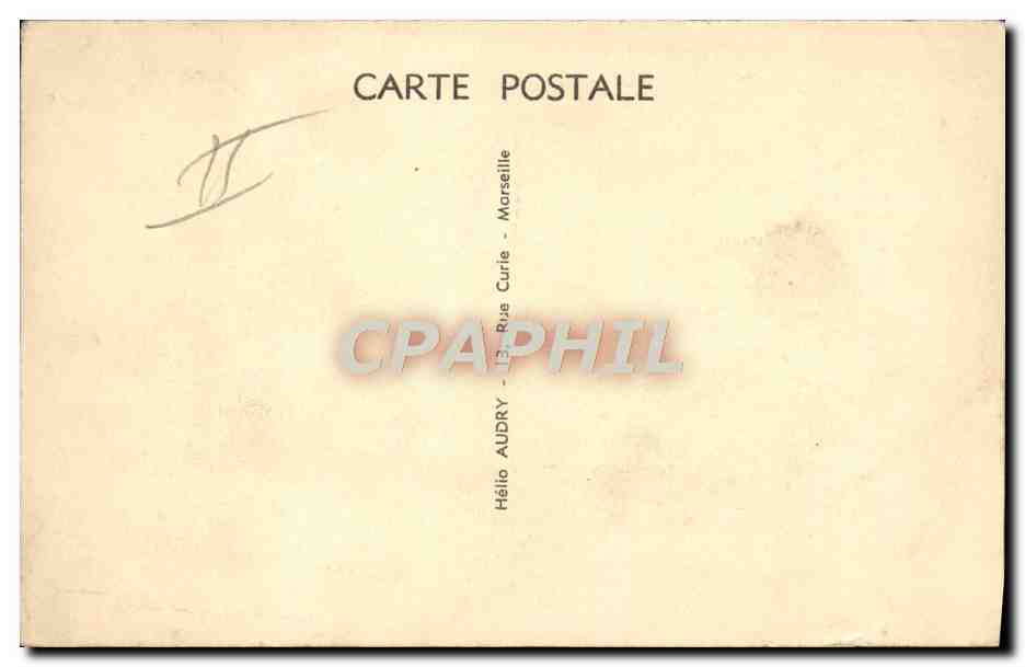 CPA Bateau Compagnie Fraissinet SS General Bonaparte Lignes de Corse Corsica — Achterkant
