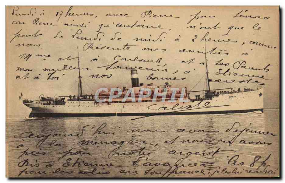 CPA Bateau Braga 