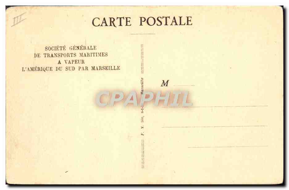 CPA Bateau SGTM Paquebot Campana  — Verso