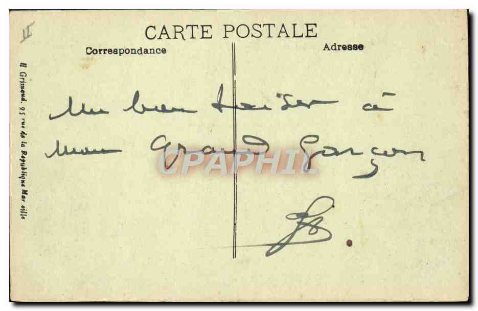 S.S. CORDILLERE — Paquebot des Messageries Maritimes par grosse mer — éditeur non visible — Reverso