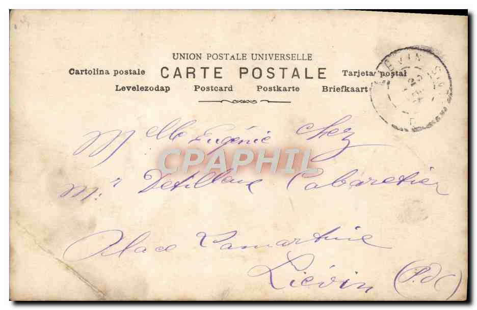 CPA Fantaisie Femme — Rückseite