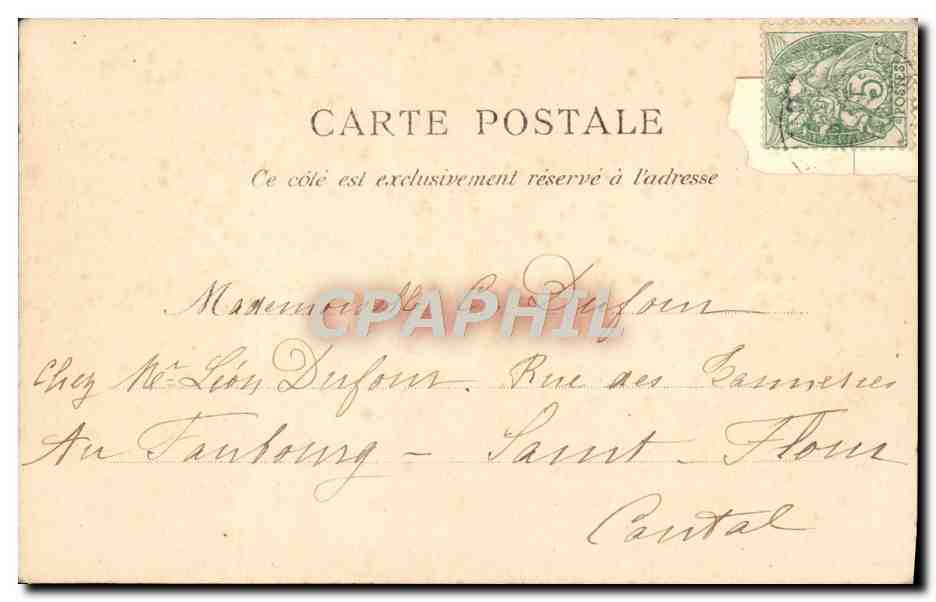 CPA Fantaisie Enfant Patissier  — Rückseite