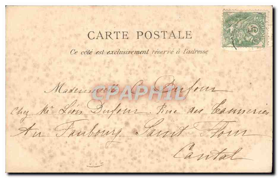 CPA Fantaisie Enfant Patissier  — Verso