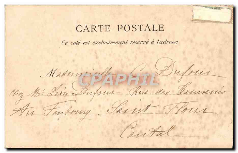 CPA Fantaisie Enfant Patissier  — Verso