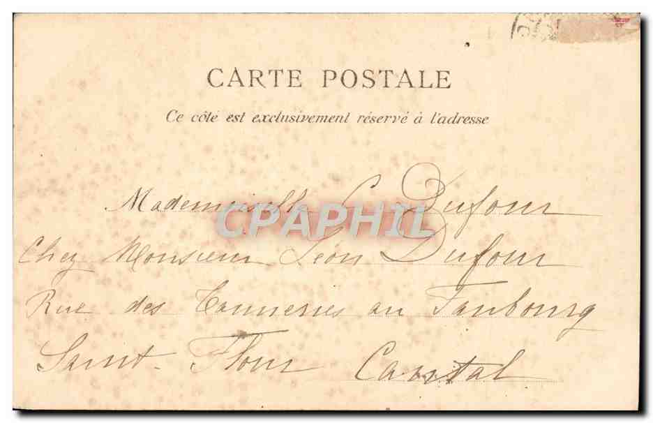 CPA Fantaisie Enfant Patissier  — Rückseite