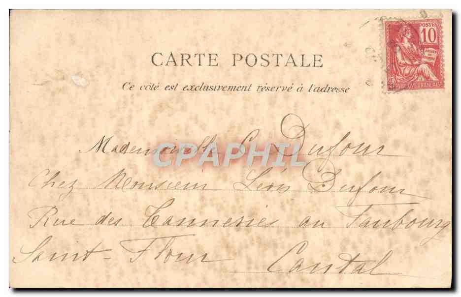 CPA Fantaisie Enfant Patissier  — Verso