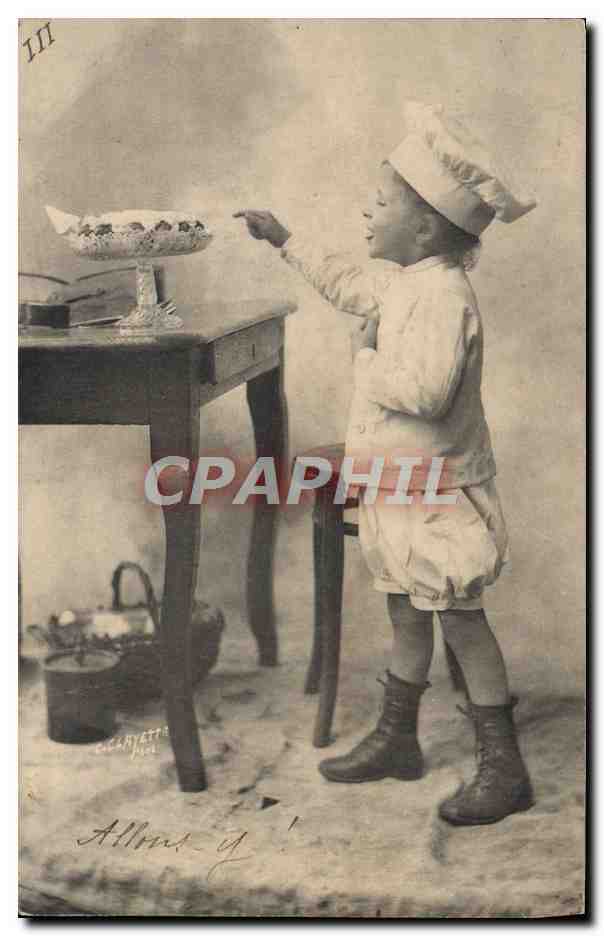CPA Fantaisie Enfant Patissier 