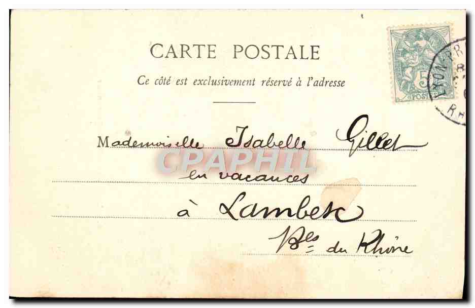 CPA Fantaisie Le Noel du petit Ramoneur Enfant — Verso