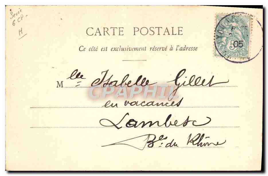 CPA Fantaisie Le Noel du petit Ramoneur Enfant — Verso