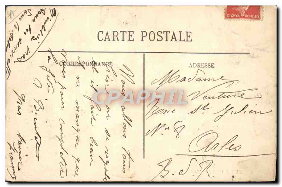 CPA Fantaisie Femmes Aux bains de mer La Plage — Verso