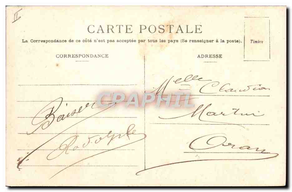 CPA Lion Algerie Lionne de l'Atlas  — Rückseite
