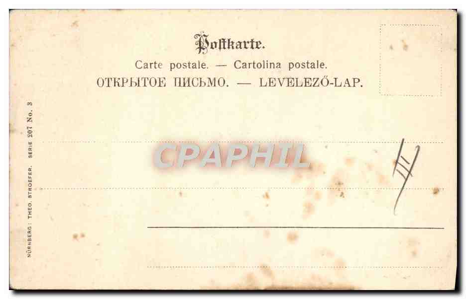 CPA Fantaisie Illustrateur Femme — Rückseite