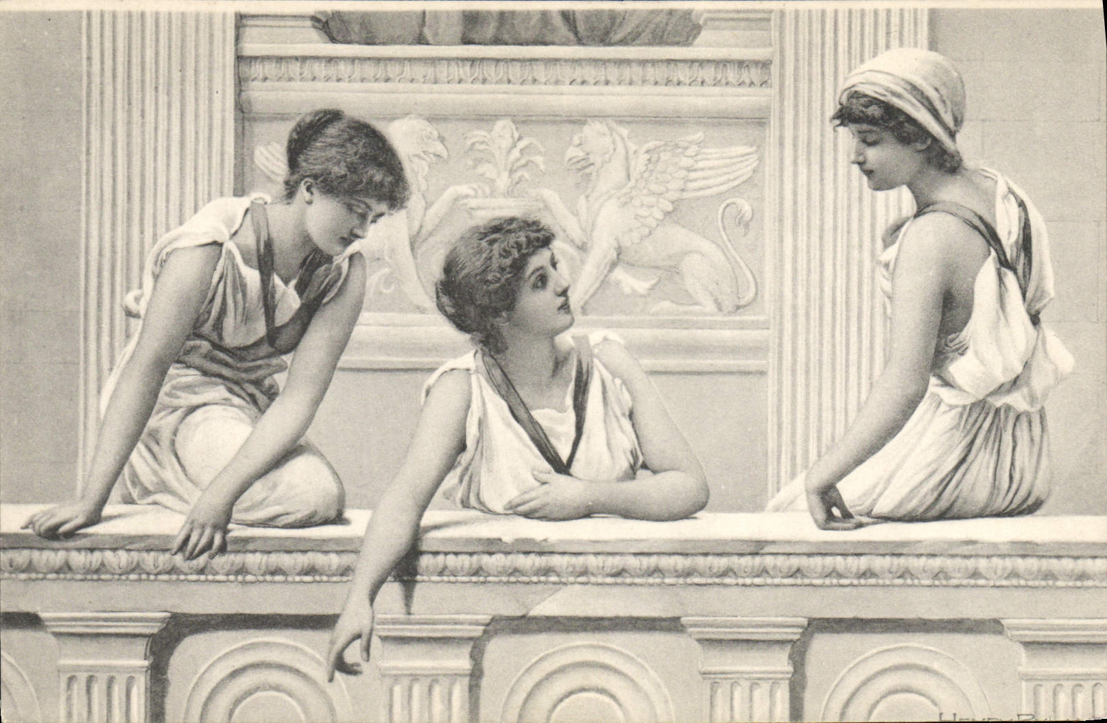 CPA Fantaisie Illustrateur Femmes Ryland