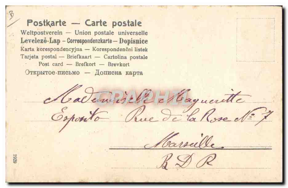 CPA Fantaisie Illustrateur Femme — Rückseite