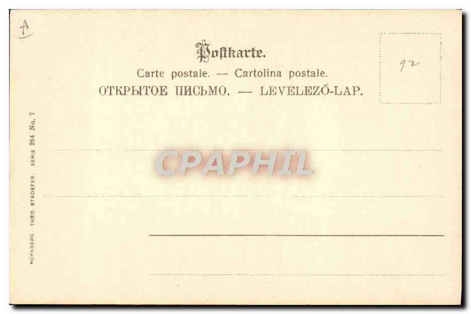 CPA Fantaisie Illustrateur Femme — Rückseite