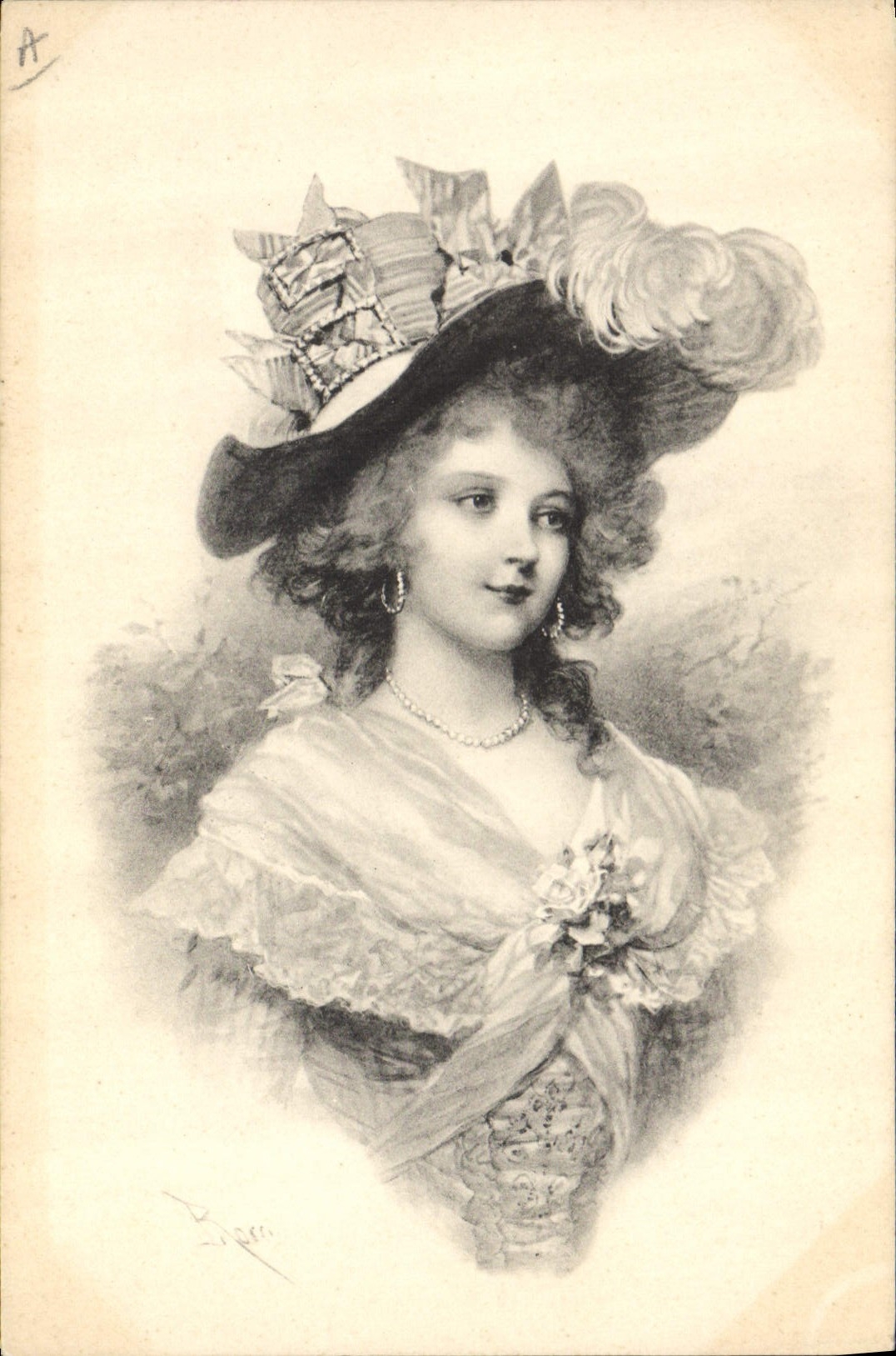 CPA Fantaisie Illustrateur Femme