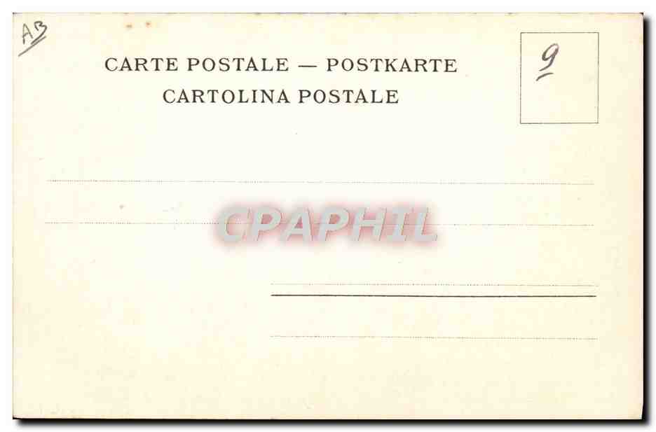 CPA Fantaisie Illustrateur Char romain Chevaux Cheval Christ Croix Chretiens — Rückseite