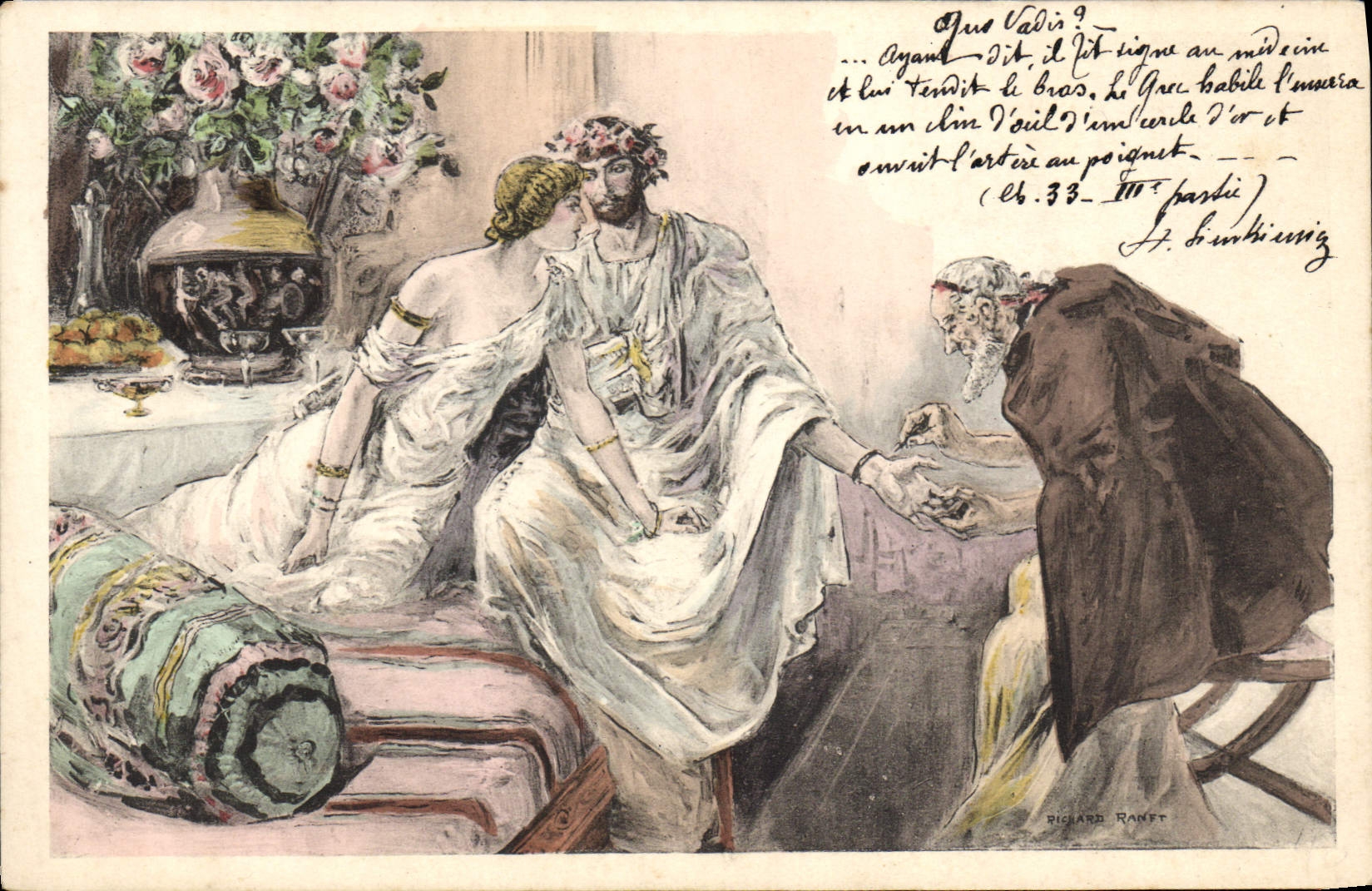 Griechenland kleidet die Liebe — mythologische Szene — Richard Ranft, Nr. 13