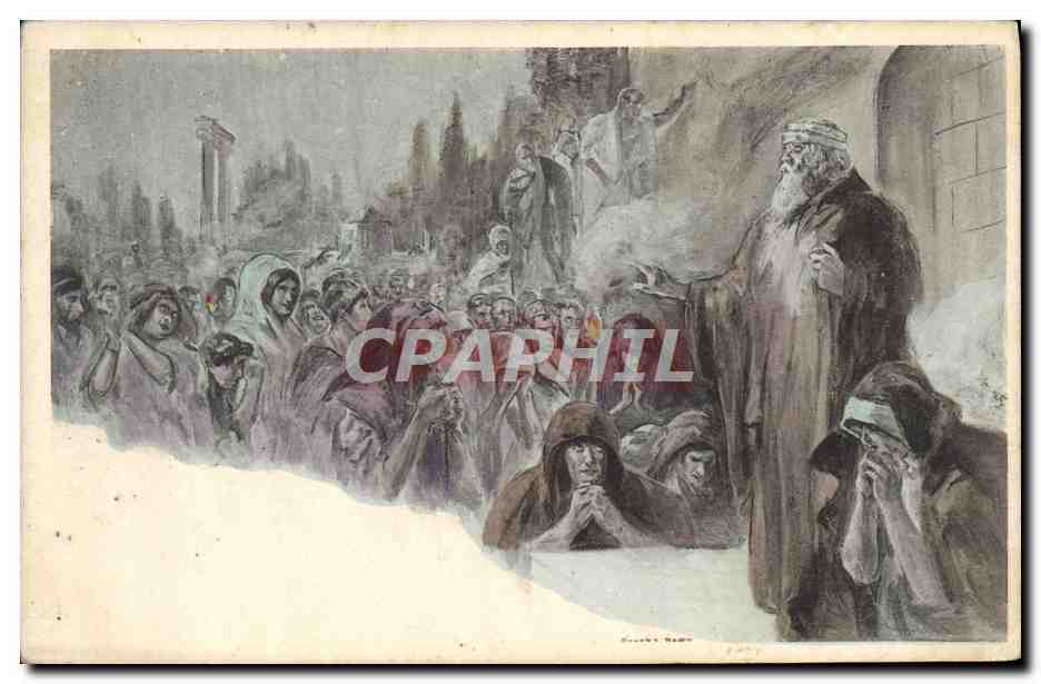 CPA Fantaisie Illustrateur Rome Precheur