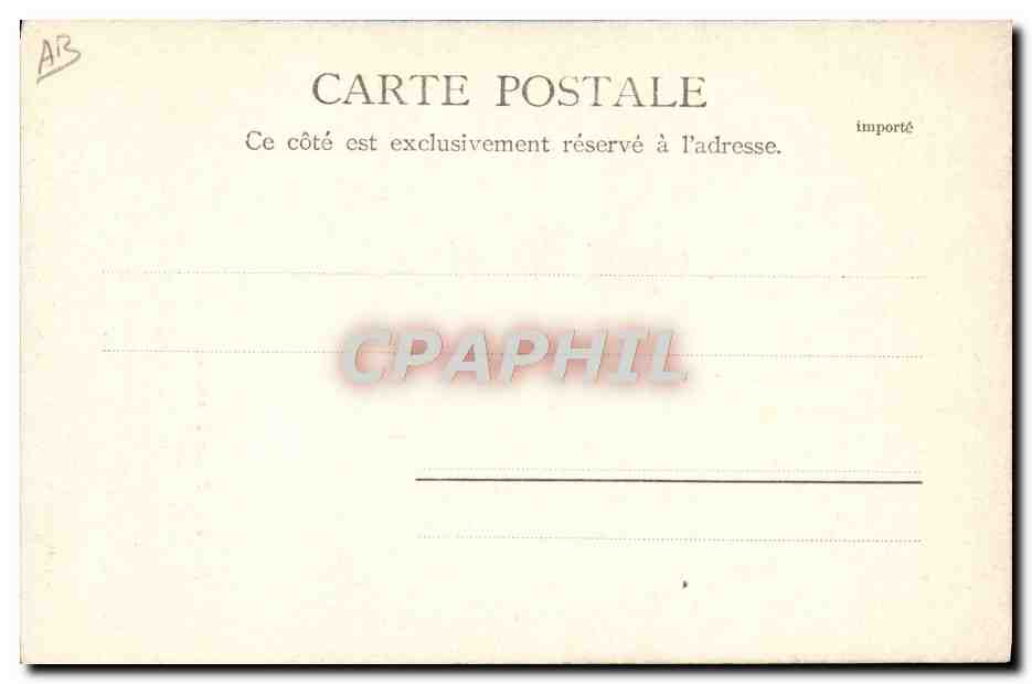 CPA Pyrenees Costumes Ossalois Folklore — Verso