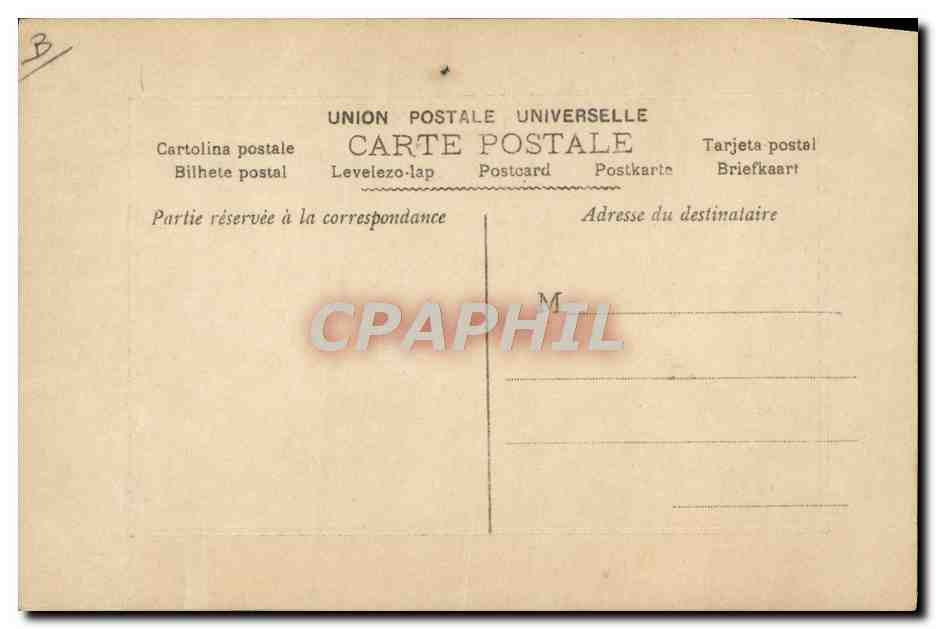 CPA Pyrenees Fiances La rencontre Folklore — Verso