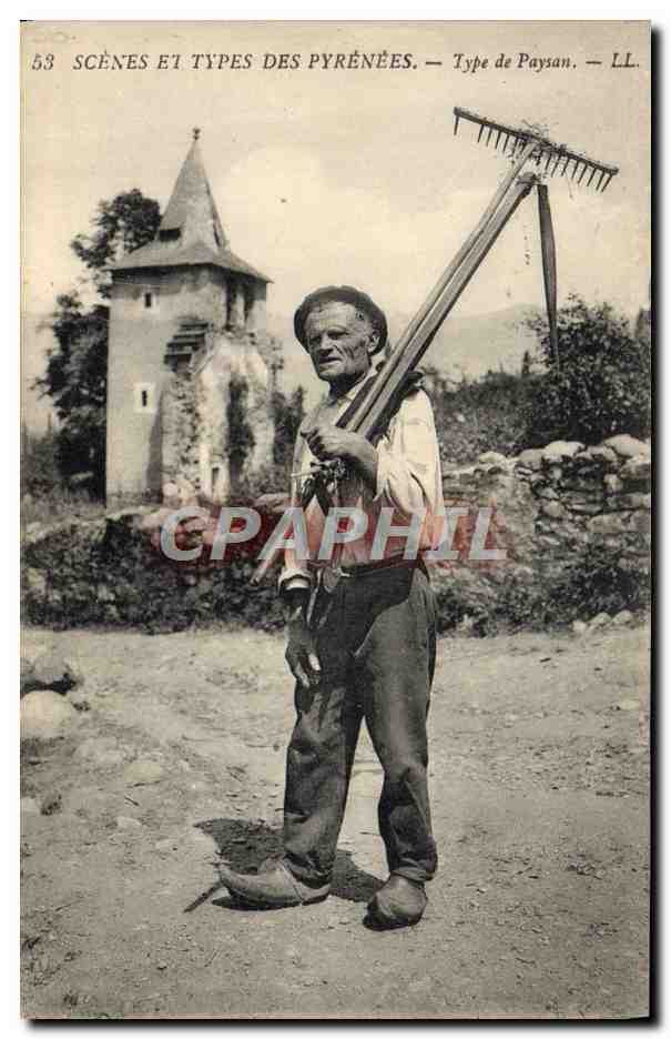 CPA Pyrenees Type de paysan 
