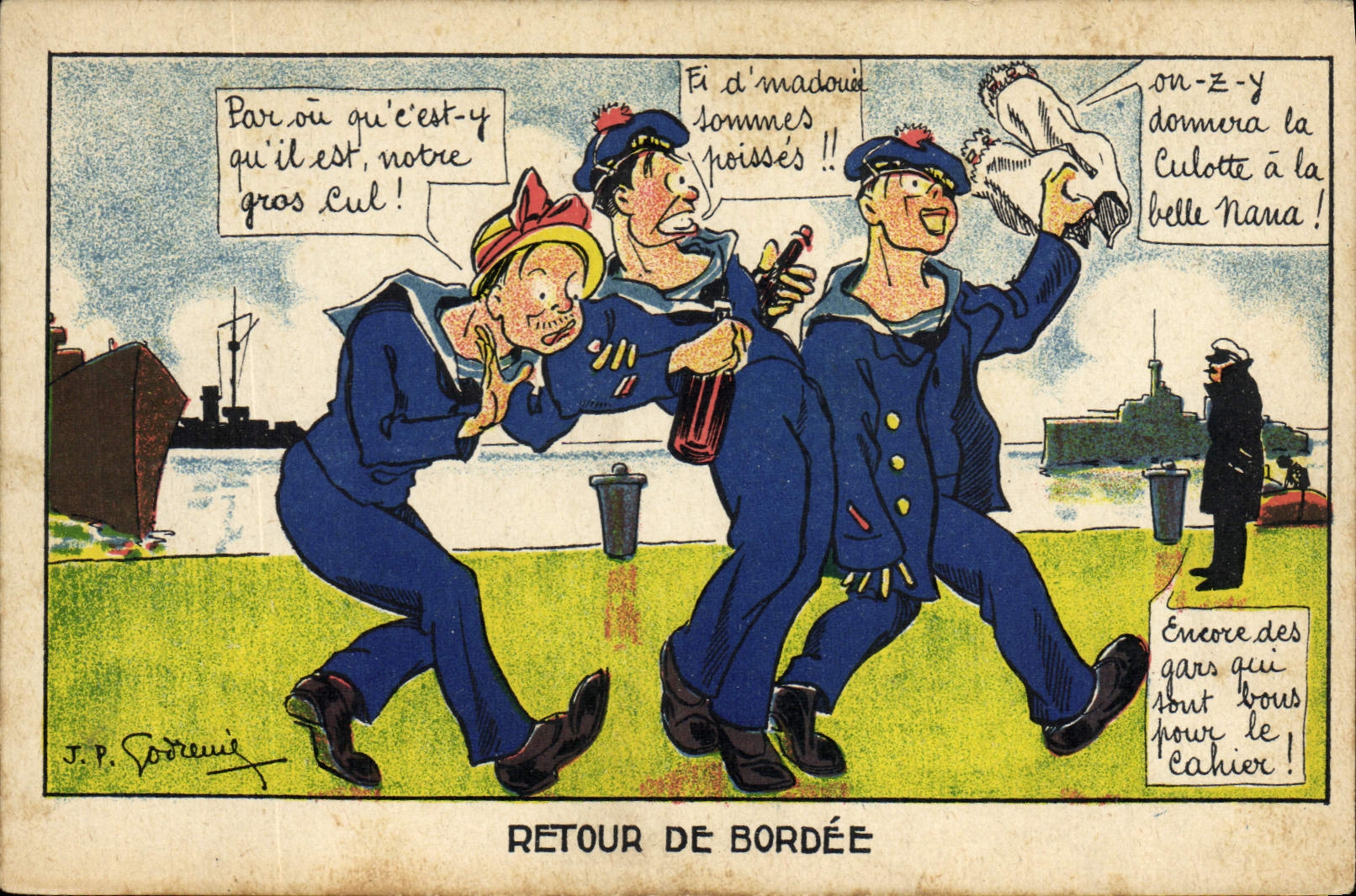 Retour de bordée — J.P. Sorel — Fabrication Française