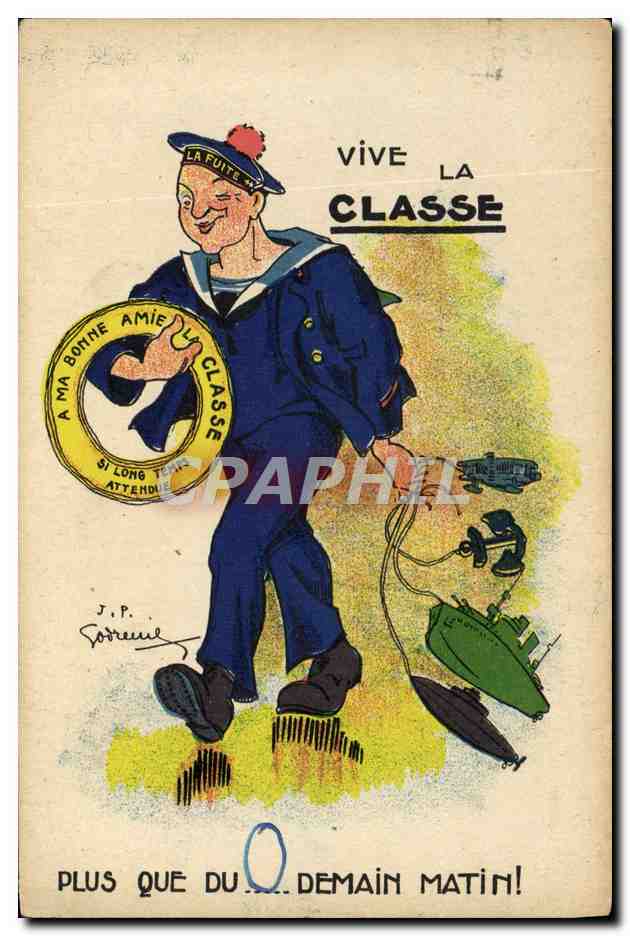 Marinaio con salvagente — 'Viva la Classe' — J.P. Sotremeu