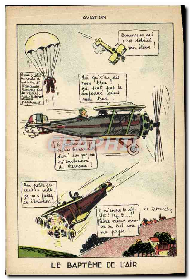 Le baptême de l'air — Aviation — T.P. Sotrenne