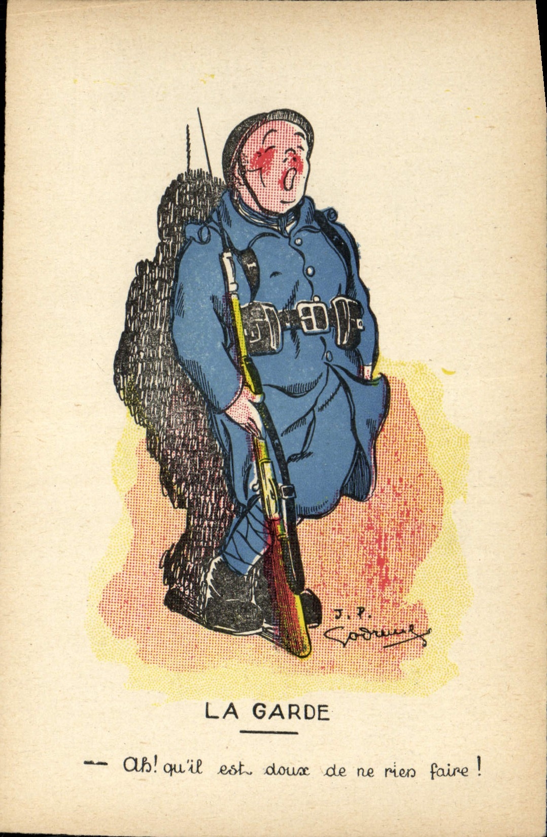 La Garde — caricature militaire — J.P. Coornaert