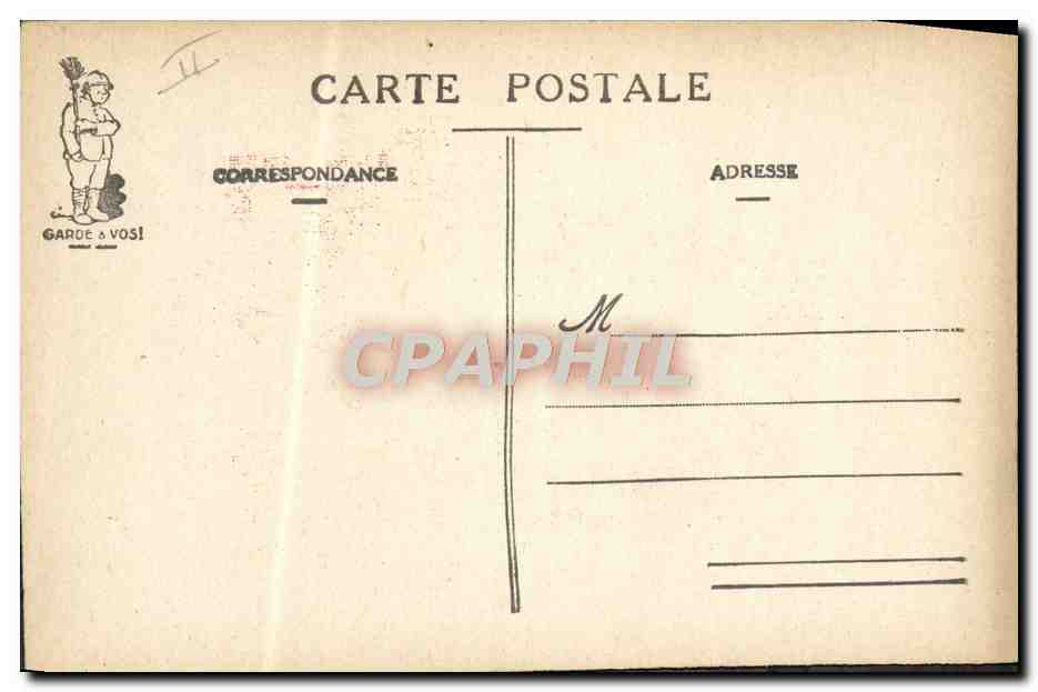 La Garde — caricature militaire — J.P. Coornaert — Verso