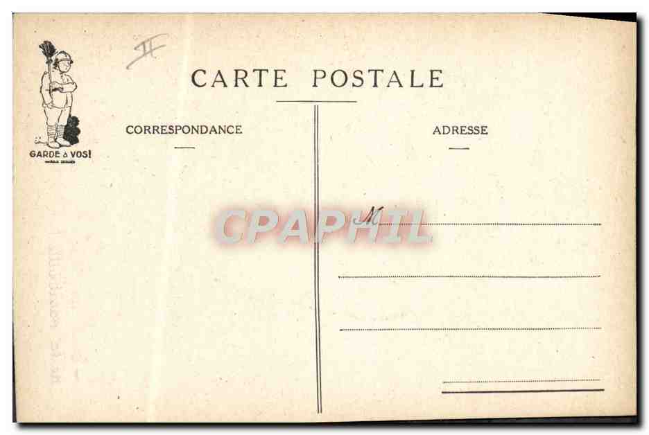 Cuisisto — caricature de cuisinier — Garde & Vosi — Verso