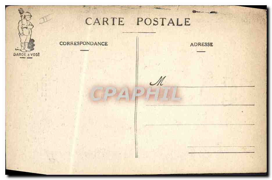 CPA Militaria Bleu — Rückseite
