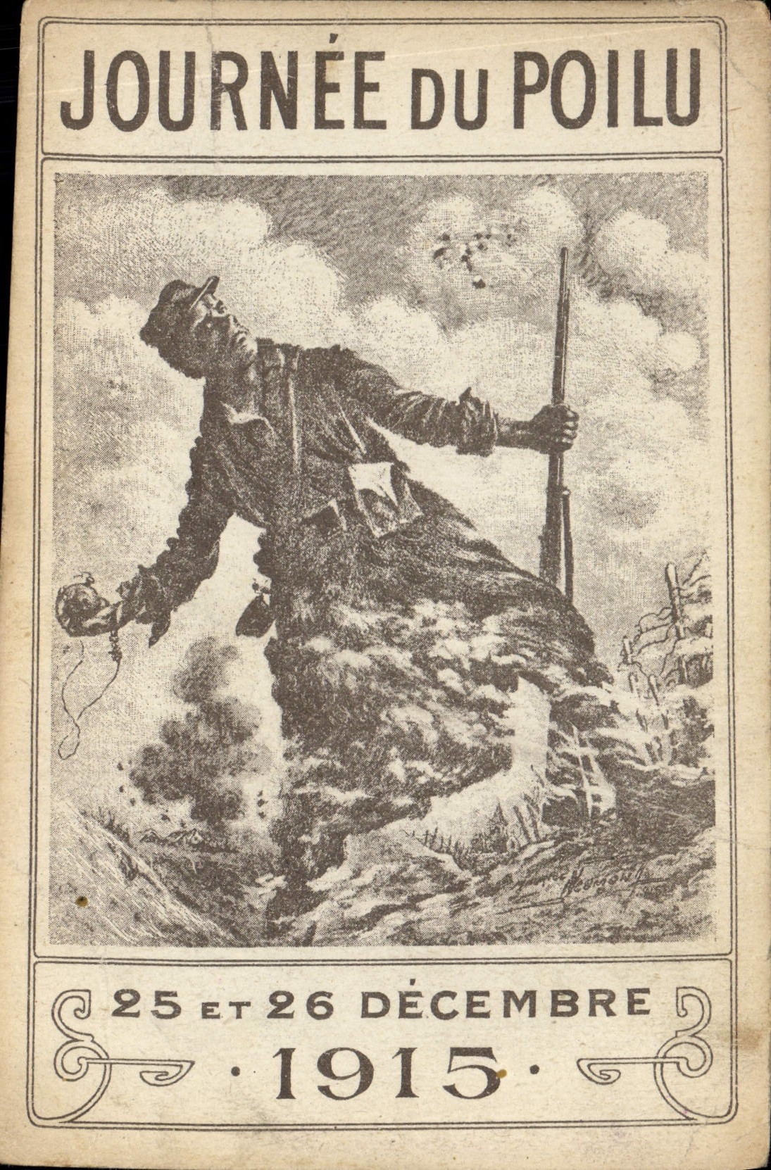 CPA Militaria Journee du poilu 1915