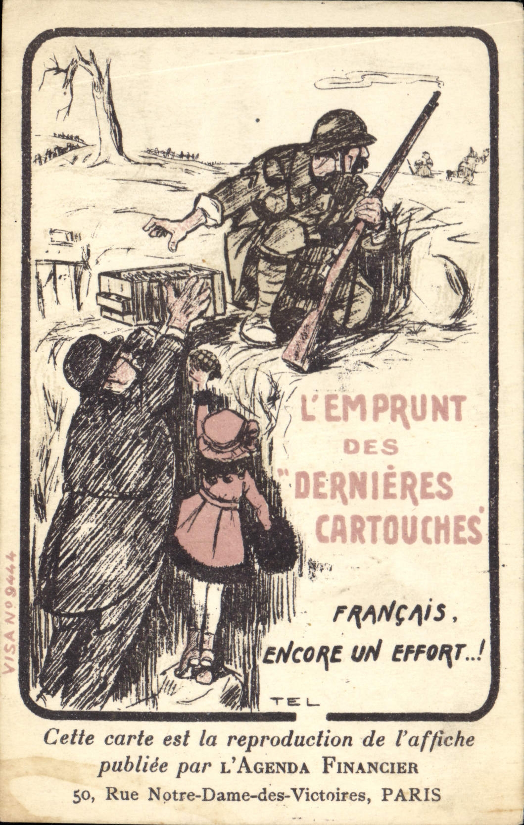 CPA Militaria L'emprunt des dernieres cartouches 