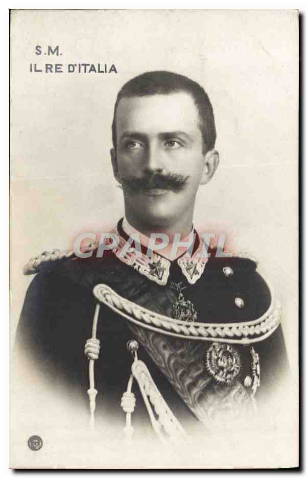 Portrait de S.M. Il Re d'Italia — photographie d'État — éditeur non identifié