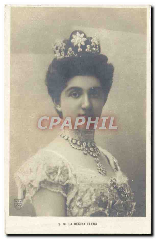 S.M. La Regina Elena — portrait officiel — éditeur NRM, série non visible