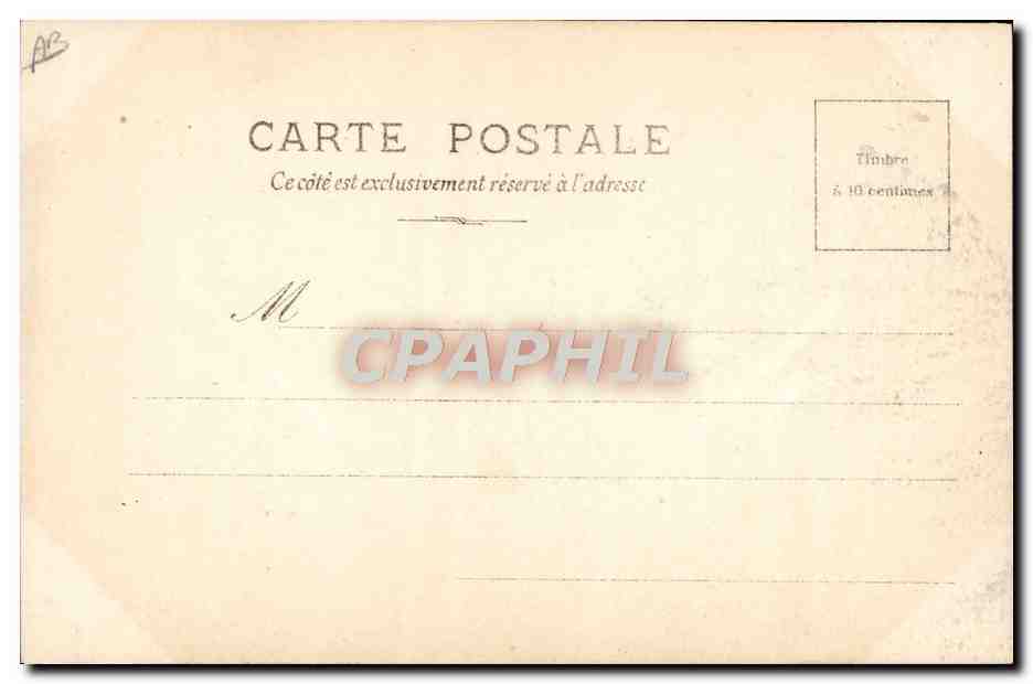Emmanuel III, roi d'Italie — portrait en uniforme — Cunibé, série N°10, SIP Paris — Verso