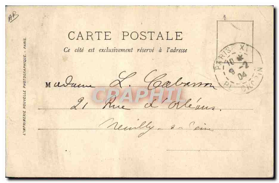 Le Roi et la Reine d'Italie à Paris — LL. — 14-18 Oct. 1903 — Reverso