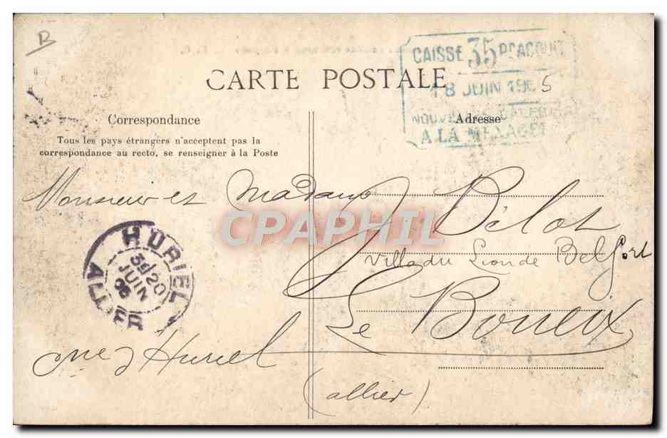 Visite de S.M. Alphonse XIII à Paris — Le Président Loubet retourne à l’Élysée — C.L.C. — Achterkant