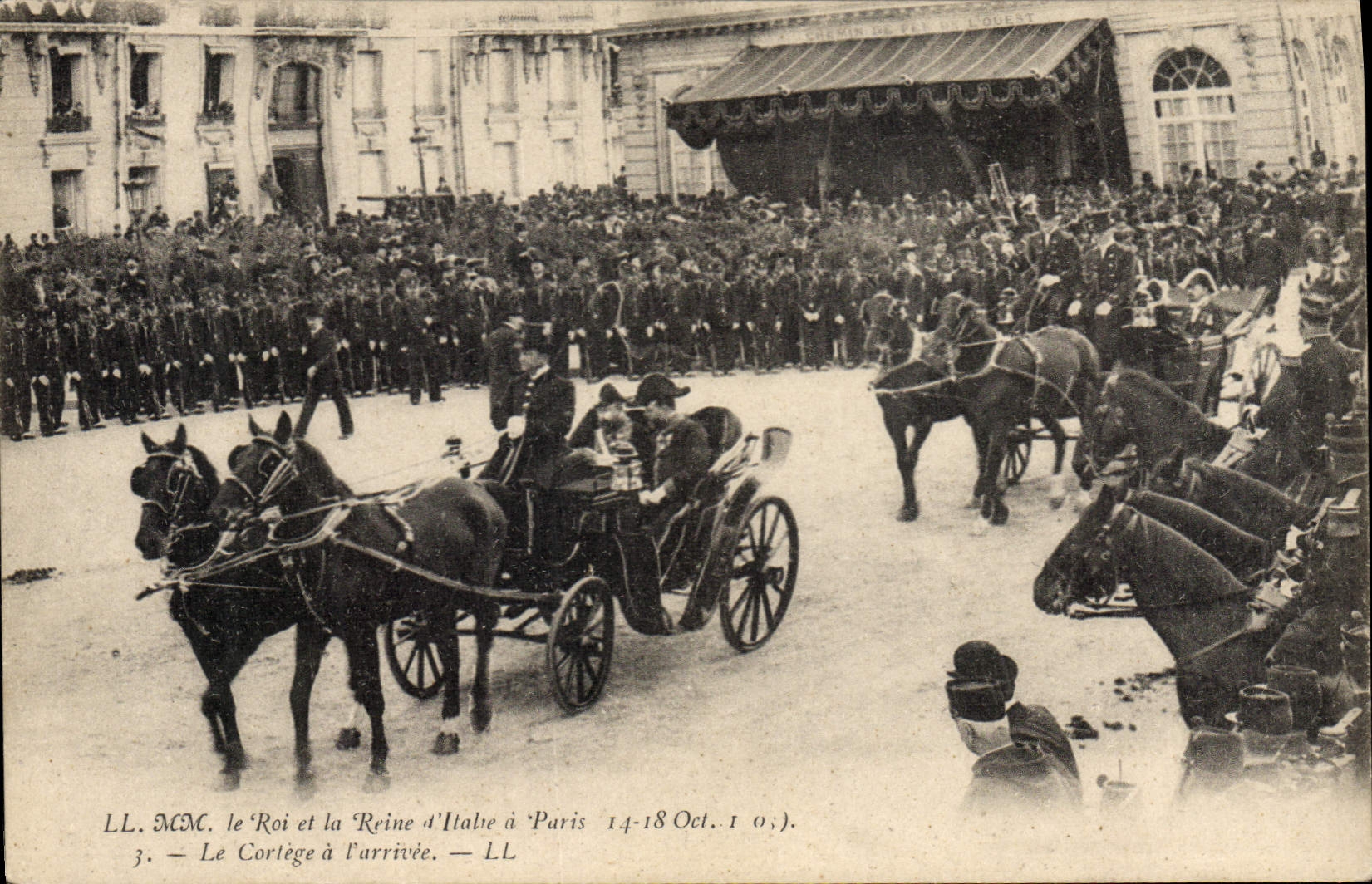Le Roi et la Reine d'Italie à Paris — LL. — N°3
