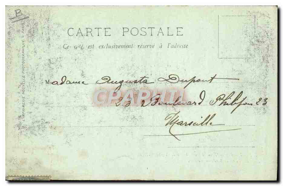 MM. le Roi et la Reine d'Italie à Paris (14-18 Oct. 1903) — LL. — La Reine et Madame Loubet — LL. — Éditeur LL. — N° 21 — Verso