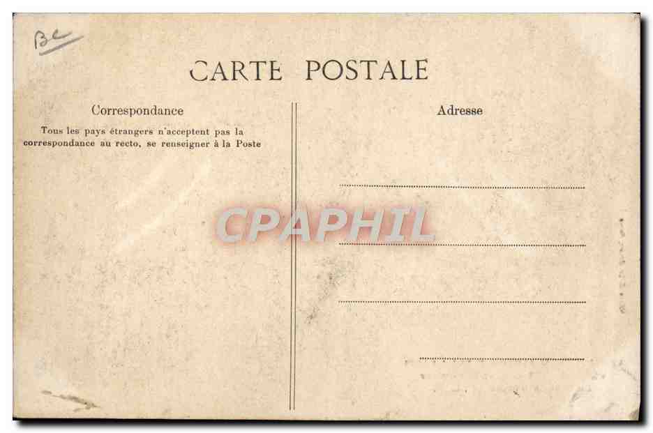 Visite de S.M. Alphonse XIII à Paris — Cour d'Honneur à Versailles — C.L.C. — Verso