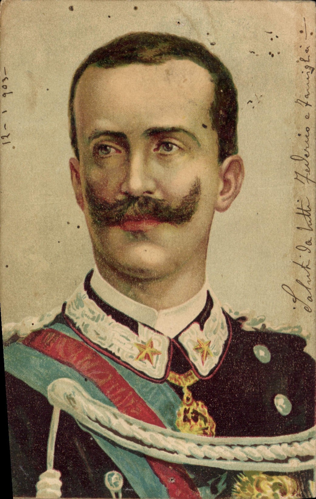 Portrait de l'empereur Francesco Ferdinando d'Autriche — éditeur inconnu, n° de série non visible - Anverso