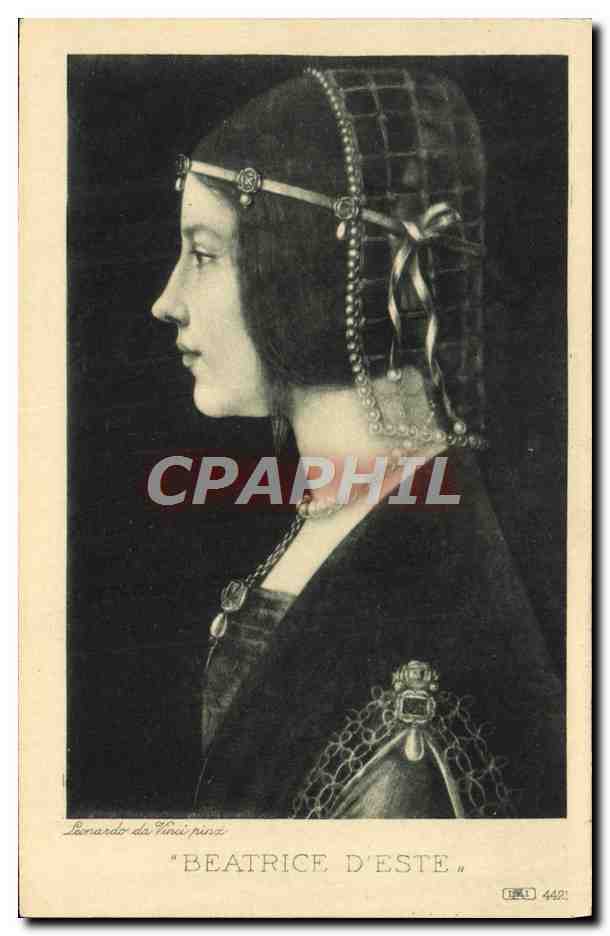 Beatrice d'Este — portrait — Leonardo da Vinci pinza — éditeur BHL n° 442