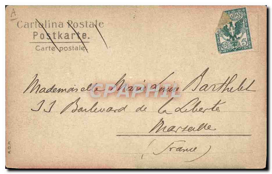 CPA Vittorio Emanuele III Emile Loubet — Verso