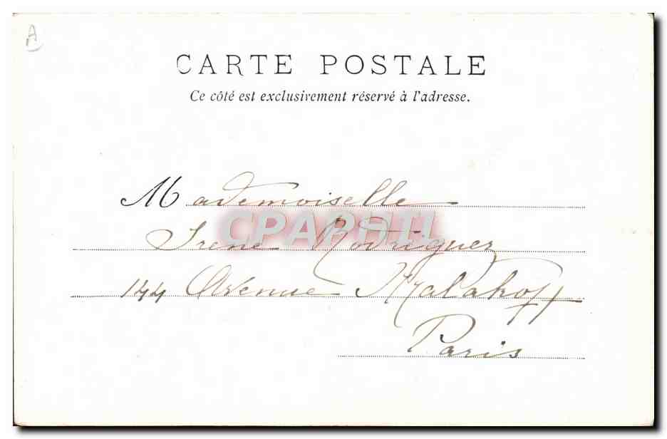 Der Clou-Rêve der Weltausstellung 1900 in Paris — T. Bianco, n° 1900 — Rückseite